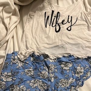 XL Adore Me “wifey” pajama set